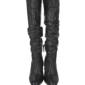 Alias Mae Leather Black Knee-High Boots Size 38/8